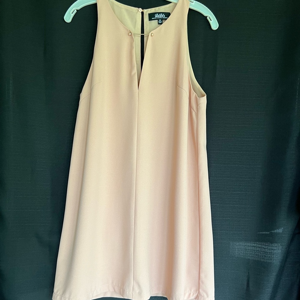 Lulus | Nude/pink/beige Trapeze Dress
